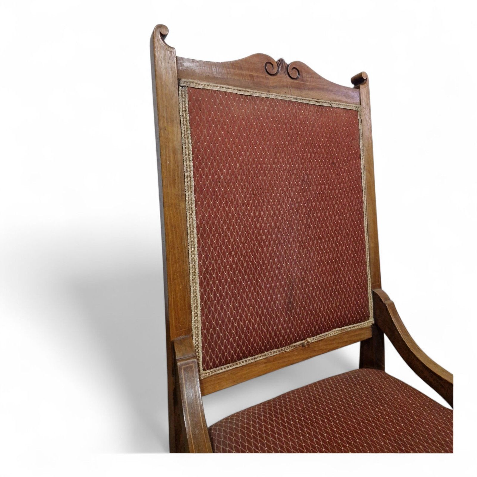 Antique Victorian Fireside Chair Carved Occasional Salon Chair Bedroom Chair photo Furniture