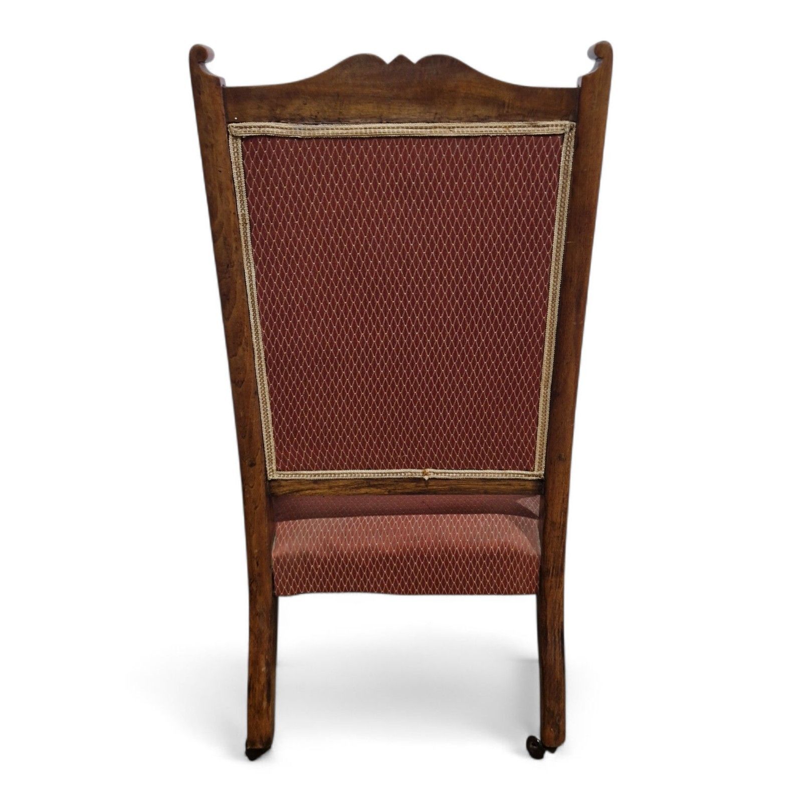 photo vintage Antique Victorian Fireside Chair Carved Occasional Salon Chair Bedroom Chair