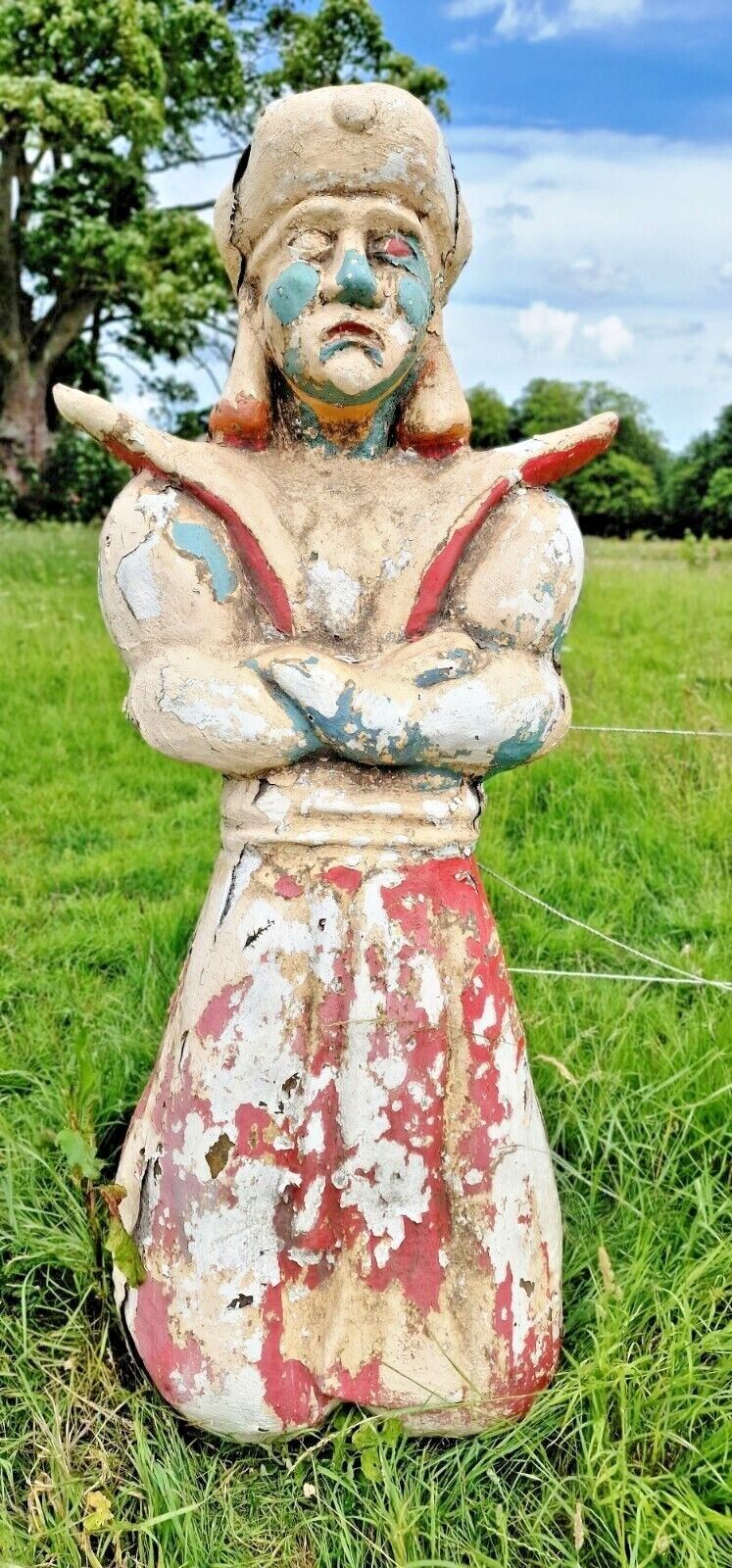 Unusual Statue Figure Genie Fairground 8ft Tall Art Fibreglass Display  Prop