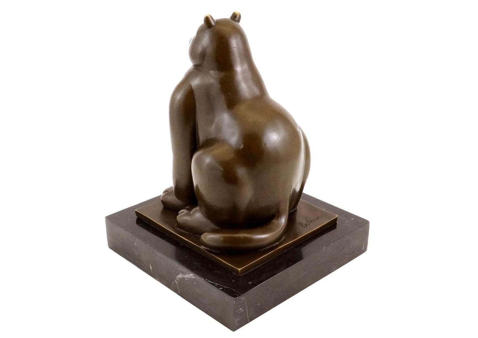 Sculpture Fat Cat In Bronze, Contemporary Style, 20th Century photo buy
