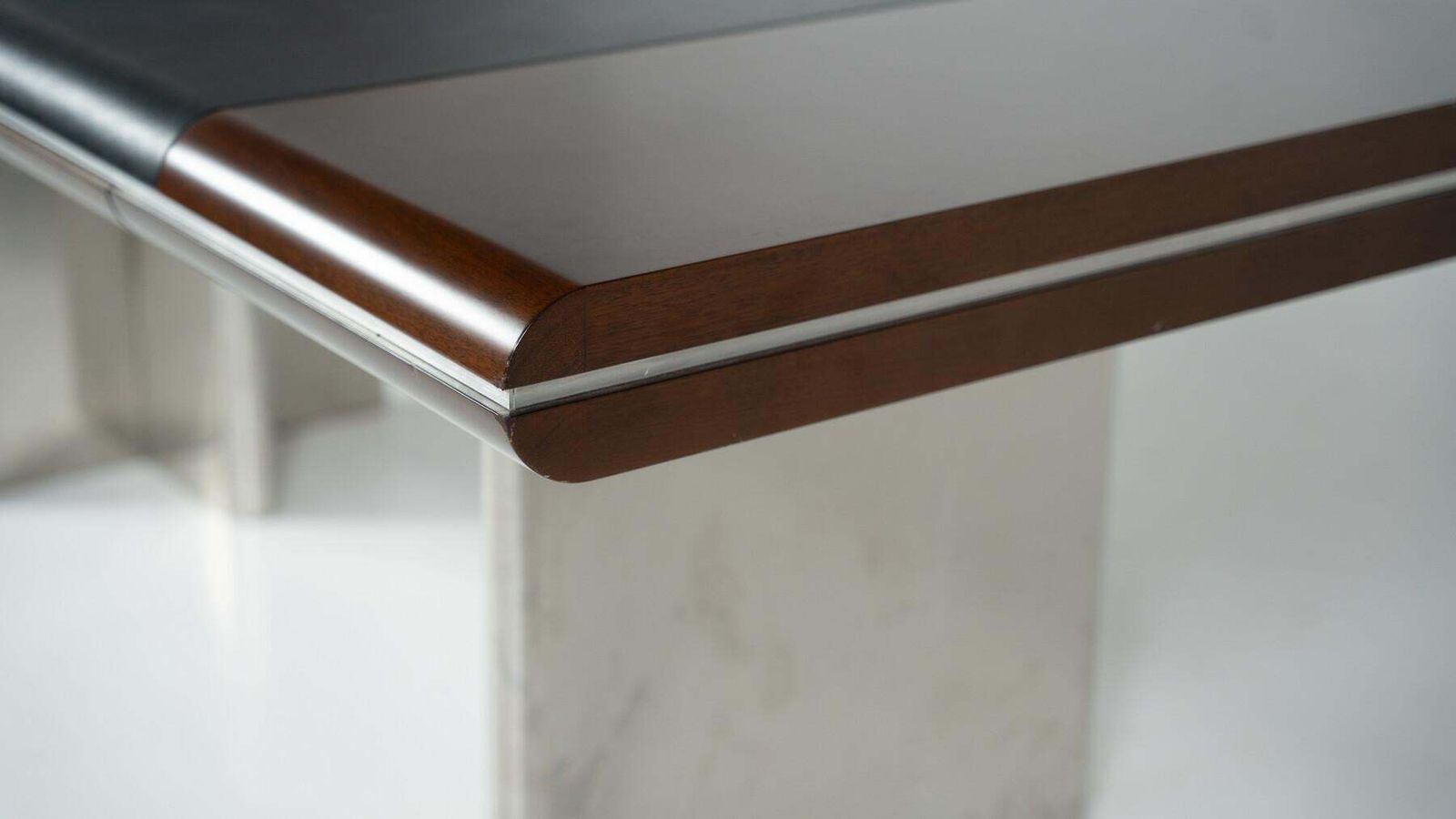 photo for sale Mid Century Modern Italian Desk By Hans Von Klier For Skipper, 1970s