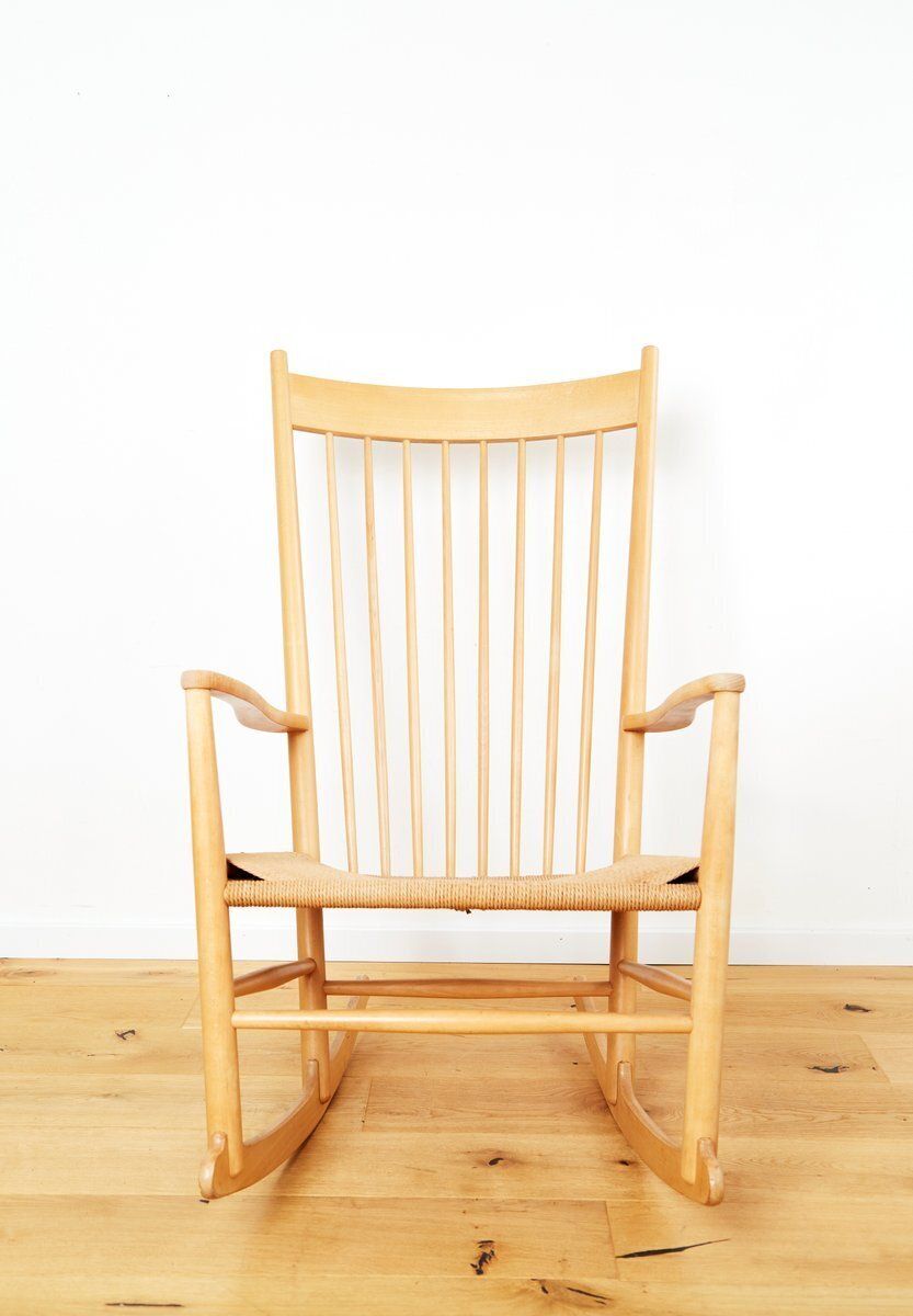 Vintage J16 Rocking Chair By Hans J. Wegner For Fdb Møbler, 1960s photo furniture