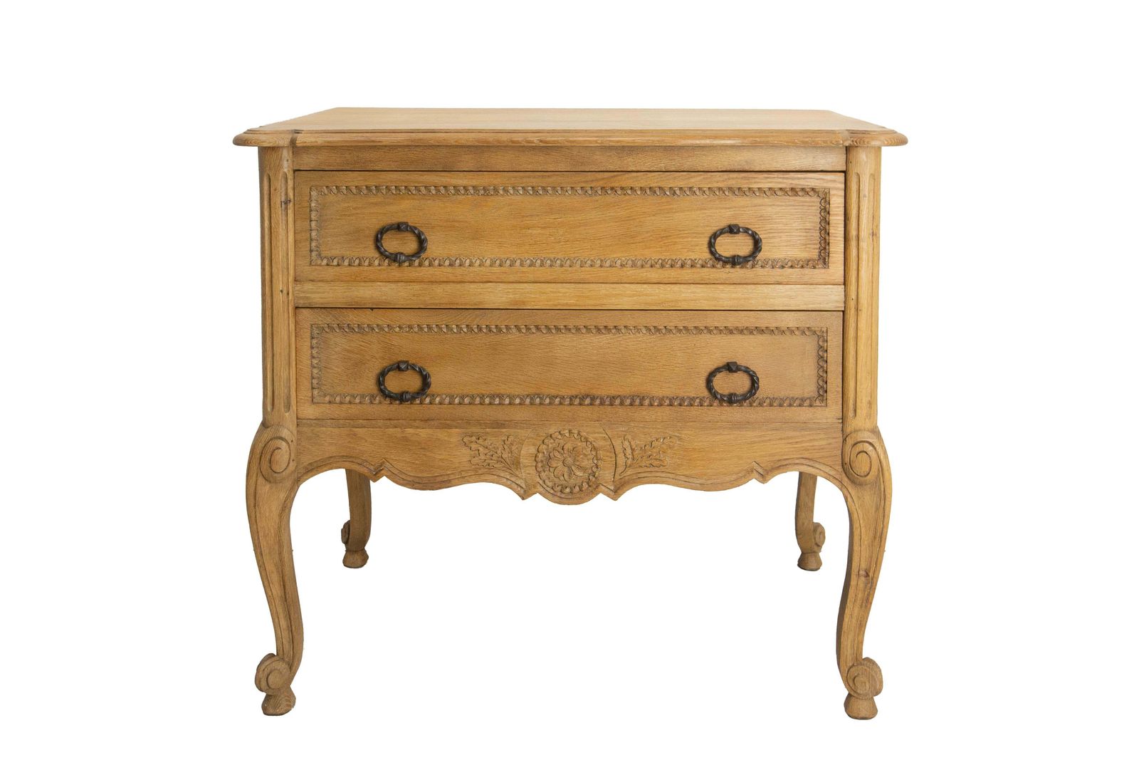 French Louis XV Style Oak Commode Chest Of Drawers, Circa 1940 photo furniture