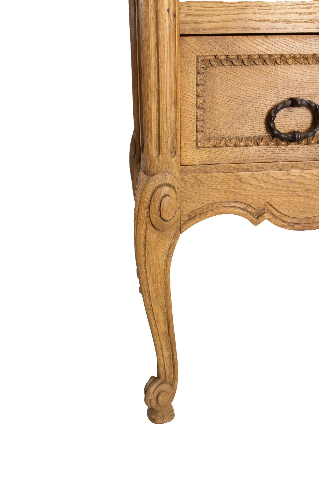 French Louis XV Style Oak Commode Chest Of Drawers, Circa 1940 photo vinterior