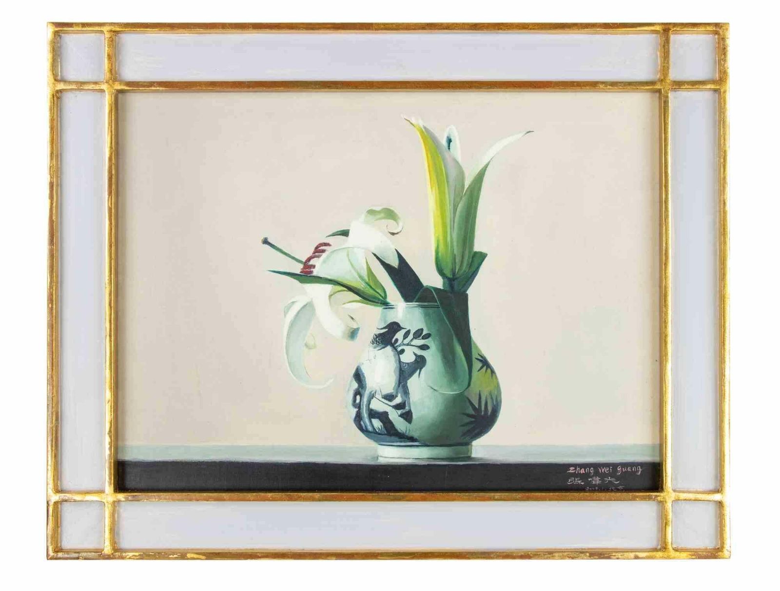 Zhang Wei Guangflowers In The Vase   Oil Painting By Zhang Wei Guang   20112011