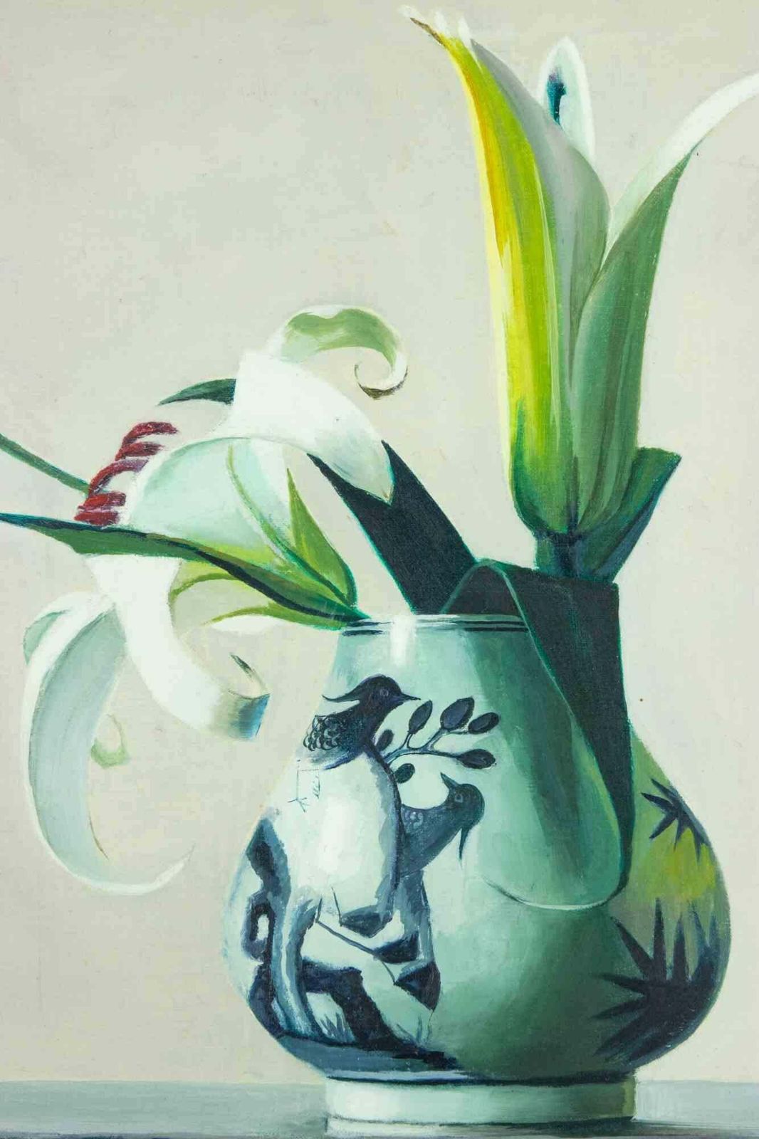 Zhang Wei Guangflowers In The Vase   Oil Painting By Zhang Wei Guang   20112011 photo for sale