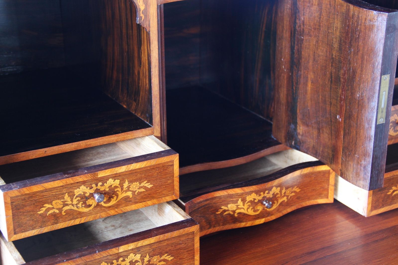 photo vinterior Vintage Danish Walnut 19th Century Escritoire / Secretary, Victorian Style
