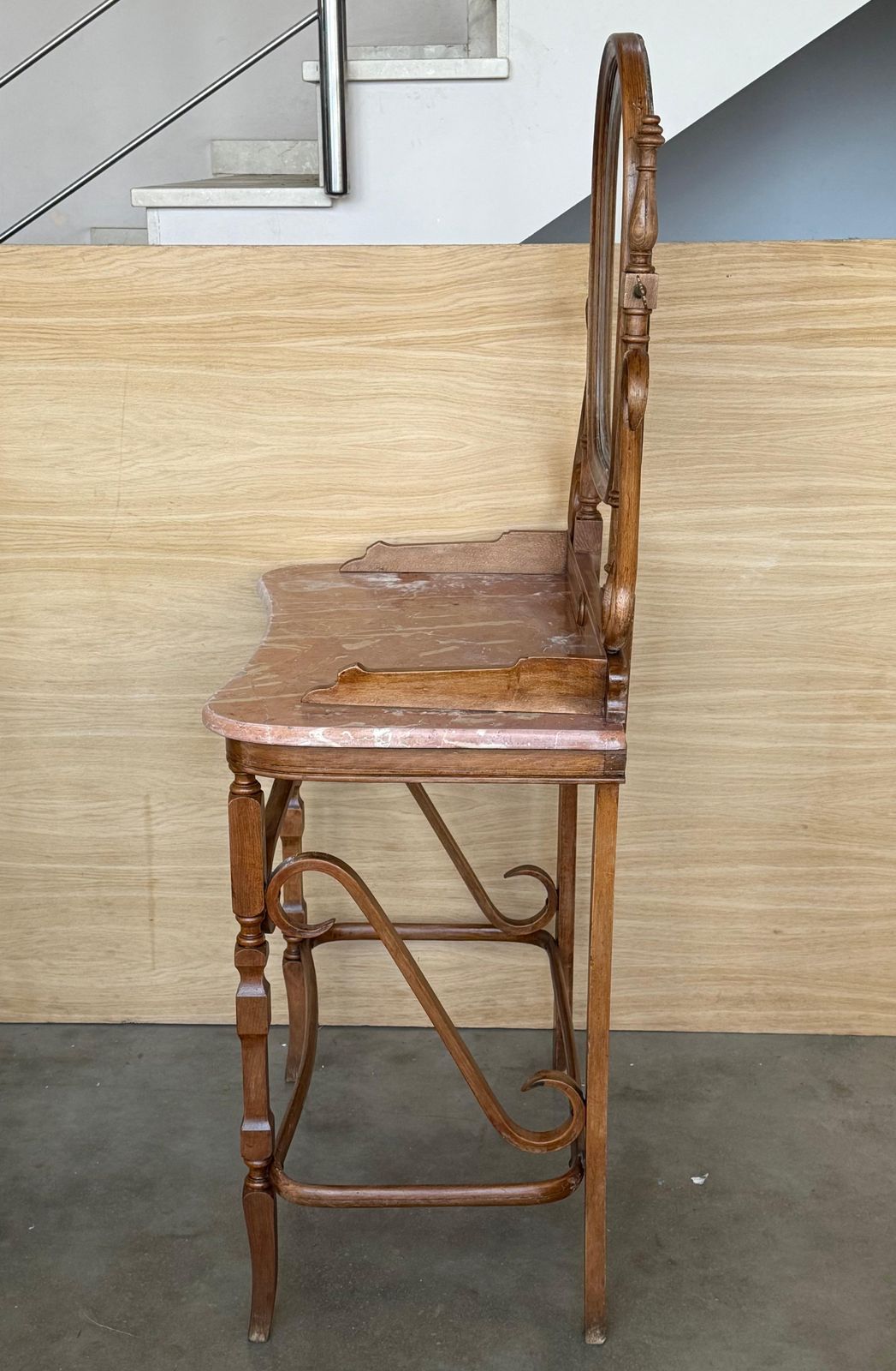 Victorian Bentwood Thonet Style Dressing Table With Marble Top photo vintage