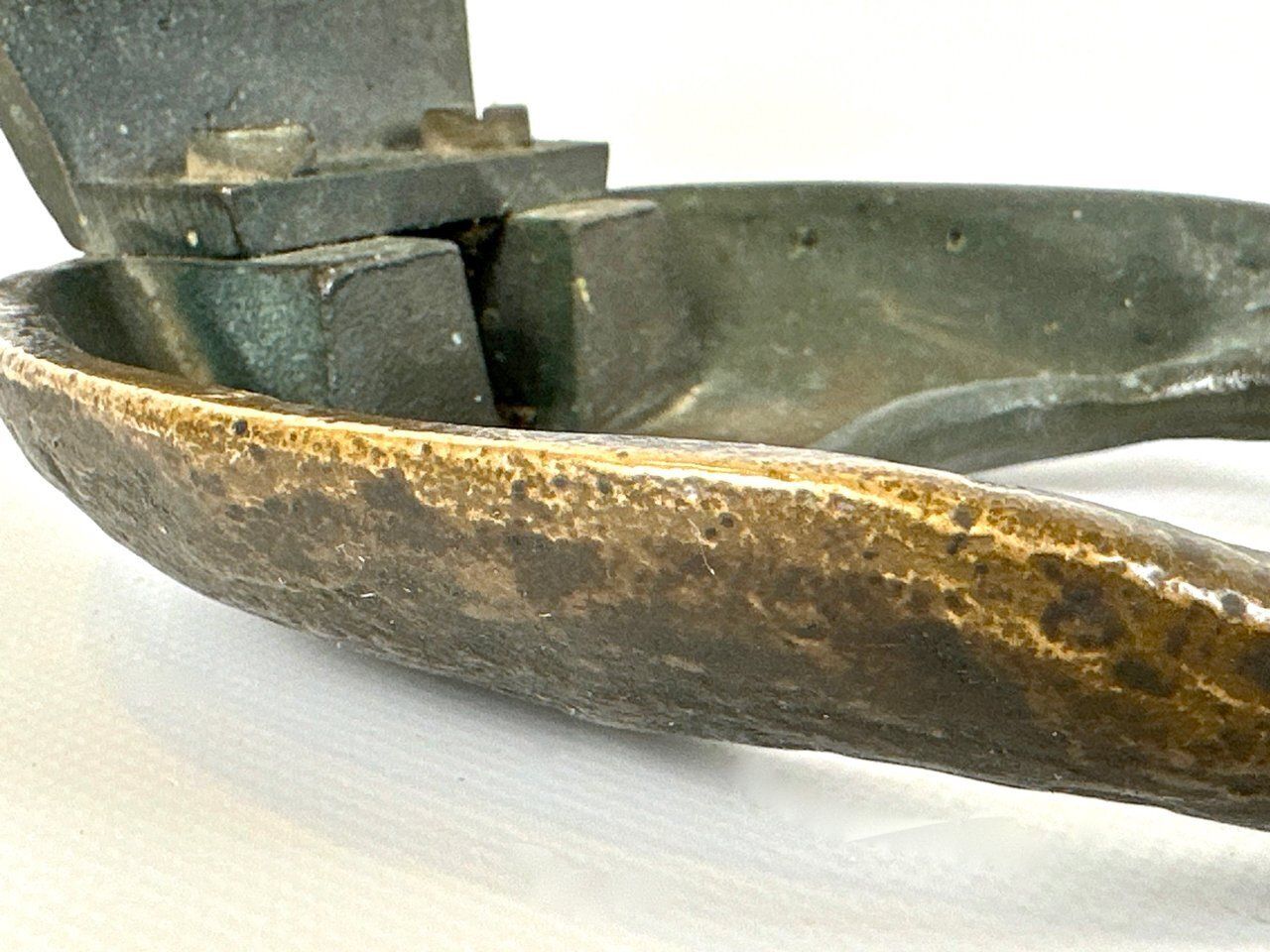 Brutalist Push And Pull Alpana Door Handle In Bronze, 1970s photo buy