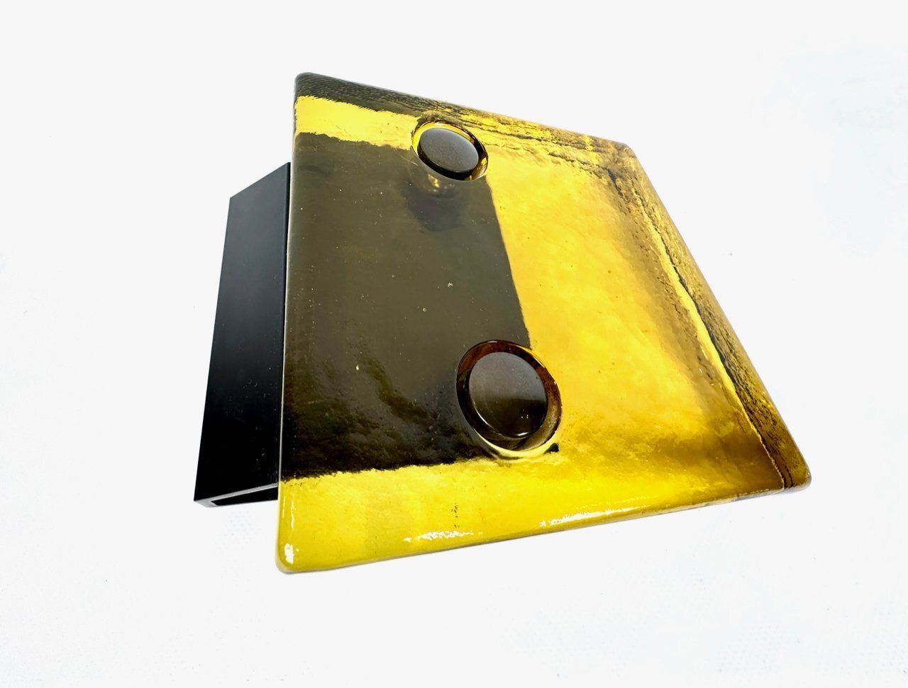 Mid Century Modern Amber Glass Push And Pull Alpana Door Handle, 1960s photo Home Fixtures