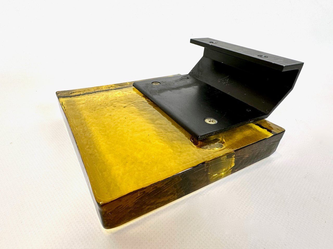 Mid Century Modern Amber Glass Push And Pull Alpana Door Handle, 1960s photo buy