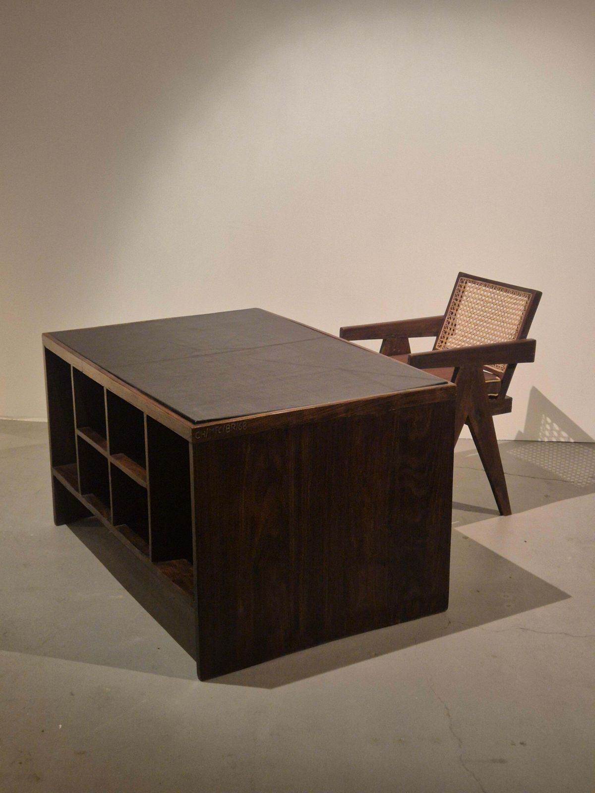 Pierre Jeanneret Original Pj Bu 02 A Pigeonhole Desk, Mid Century Modern. photo for sale