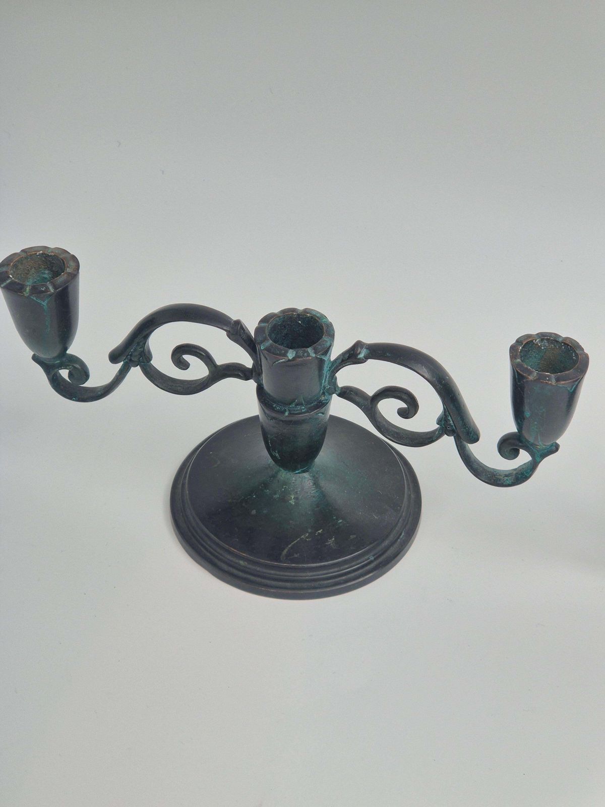 A Pair Of Rare Decorative Candelabras In Bronze, Danish Grace 1920/30s photo 608.0