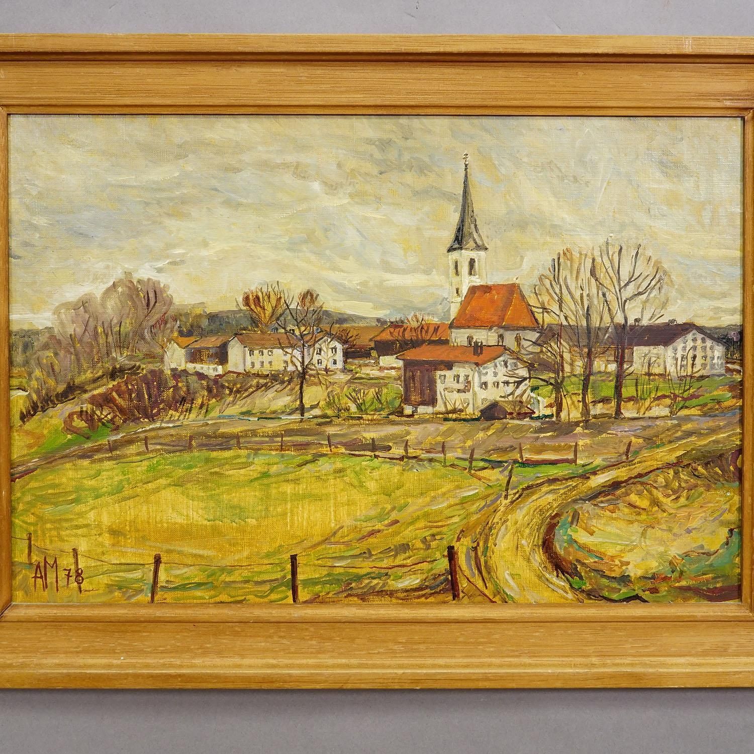 Kirchberg In Tirol, 1978 – Oil Painting By Alexander Michael photo Art