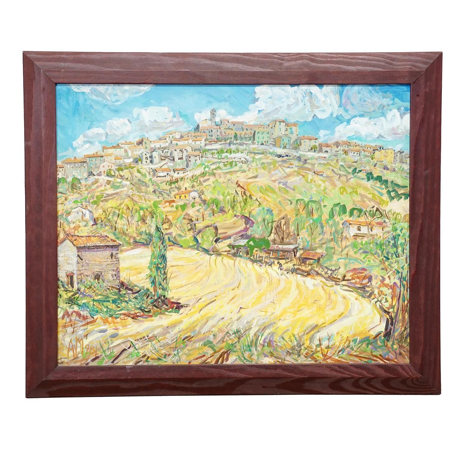 Alexander Michael Oil Painting – Prata In Tuscany, 1998 photo furniture