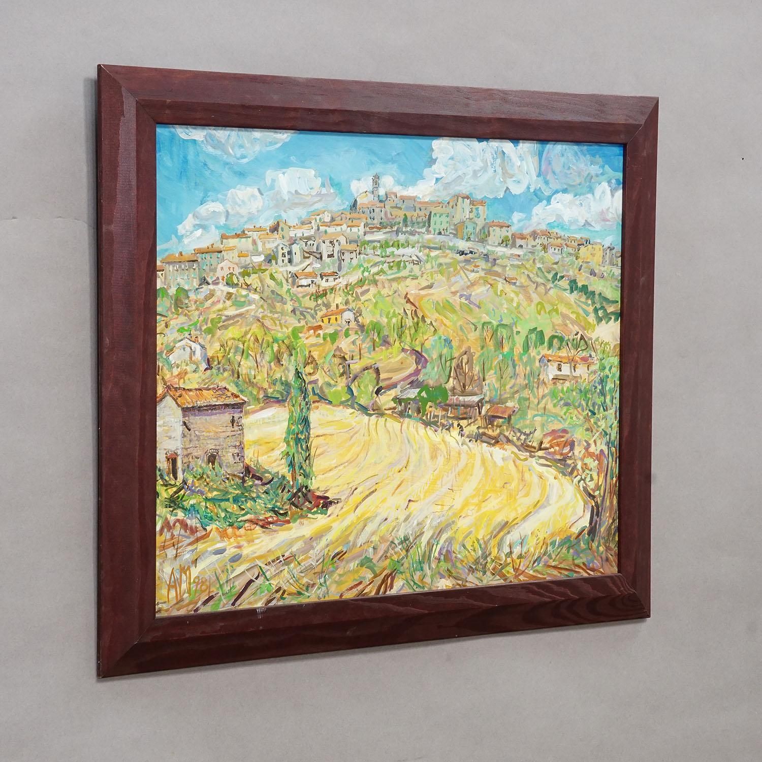 Alexander Michael Oil Painting – Prata In Tuscany, 1998 photo for sale