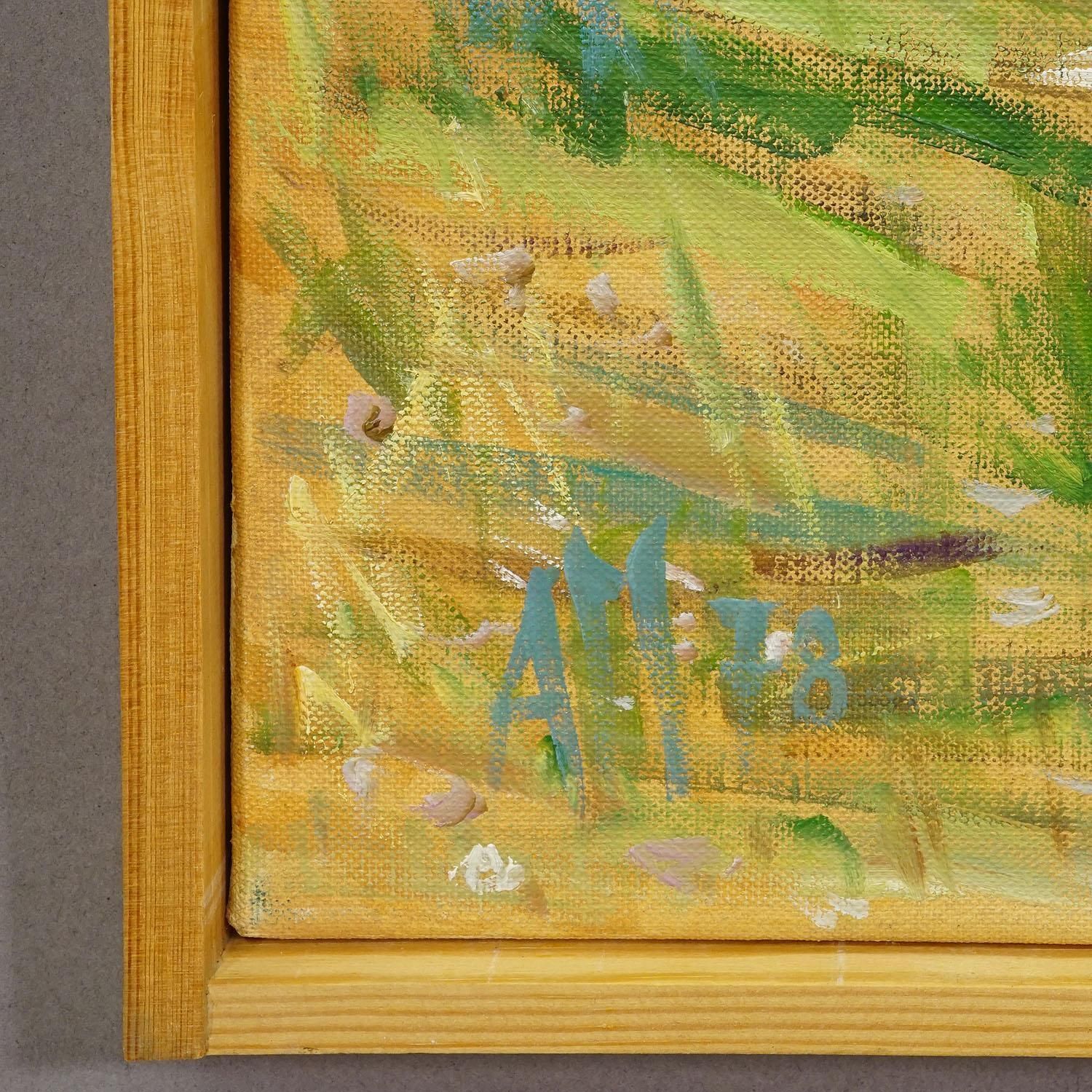 Castelsardo, Sardinia, 1978 – Oil Painting By Alexander Michael photo 636.0