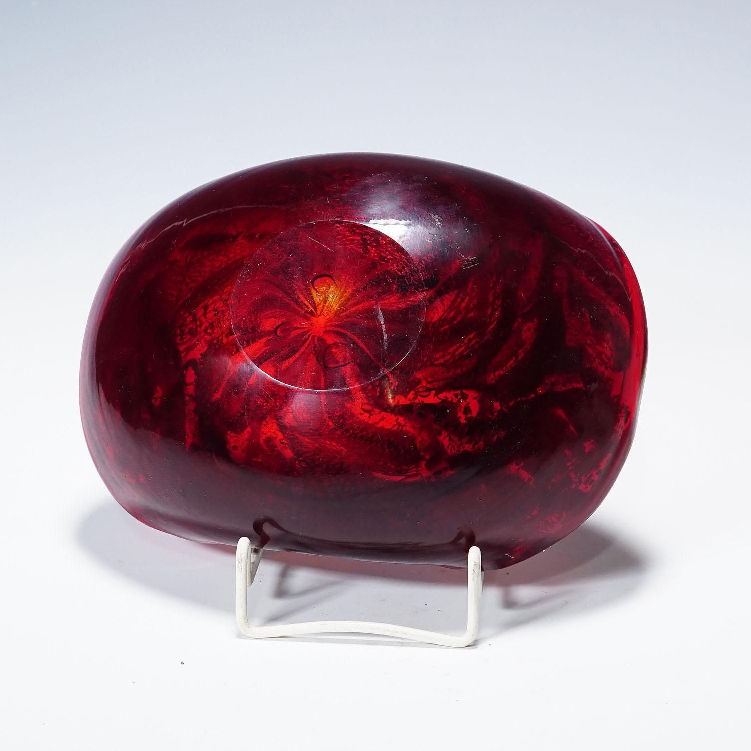 Vintage Murano Glass Bowl 'Rest Of The Day' By A.Ve.M. 1950s photo vinterior