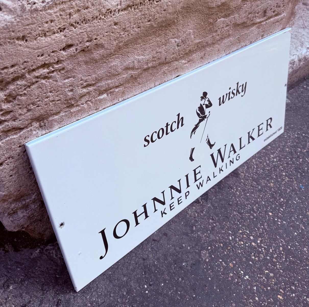 Vintage Johnnie Walker Sign, 1990s photo vinterior