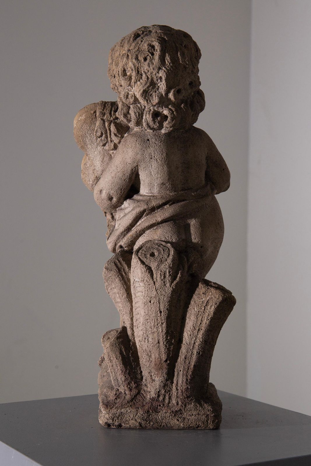 photo buy Elegant Italian Musical Cherub Statue In Stone For The Garden