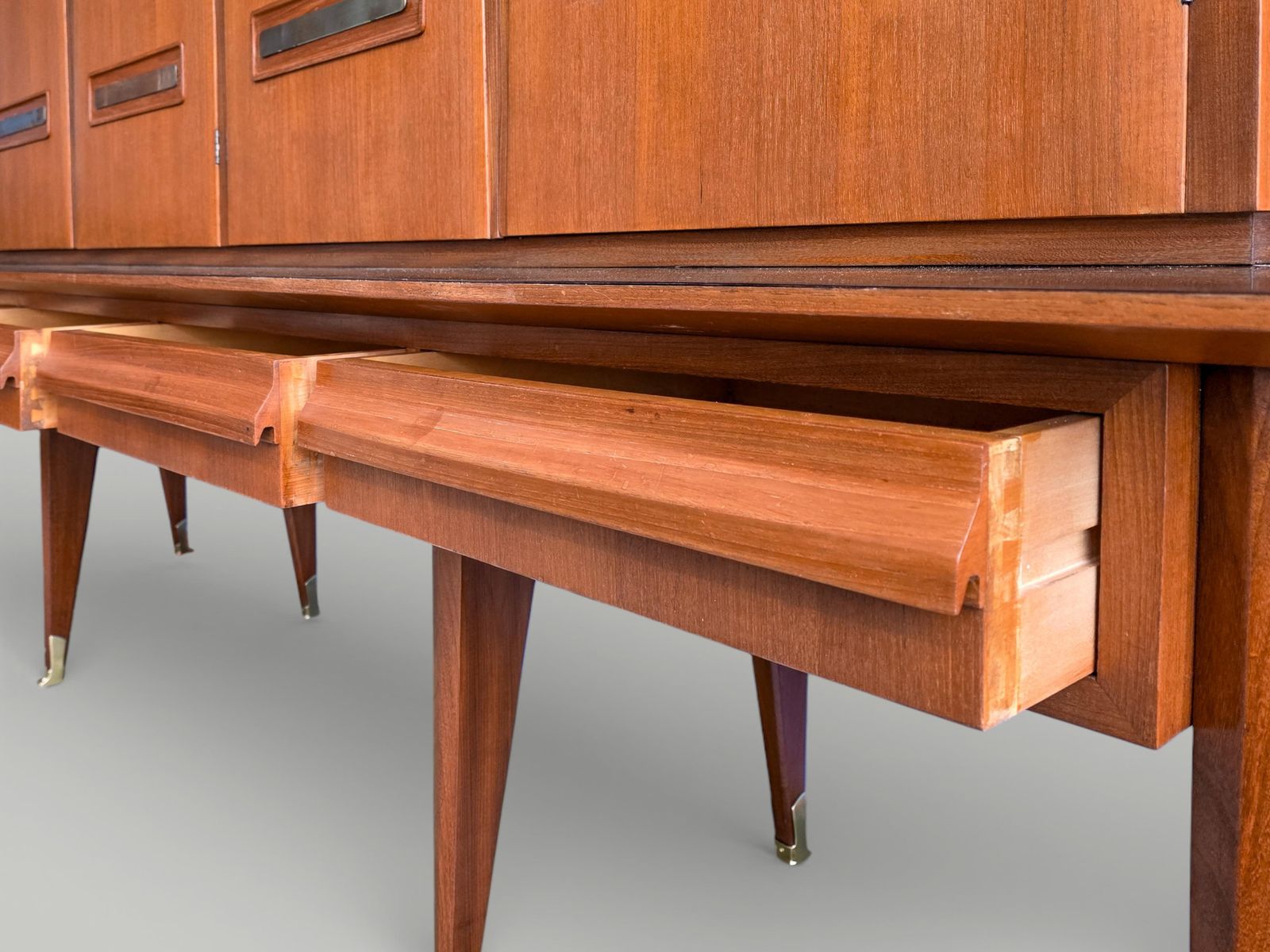 photo for sale Italian Mid Century Sideboard Or Cabinet Bar Designed By Vittorio Dassi In 1950s