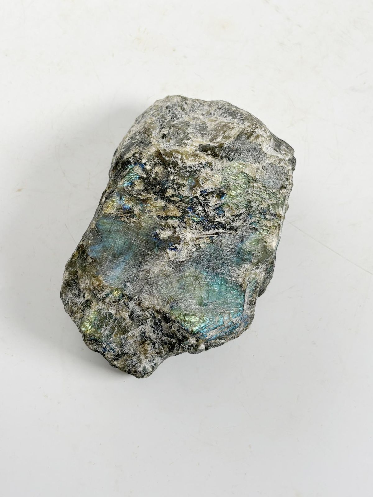 Polished Stone With Green Highlights, France, 1950 photo vintage
