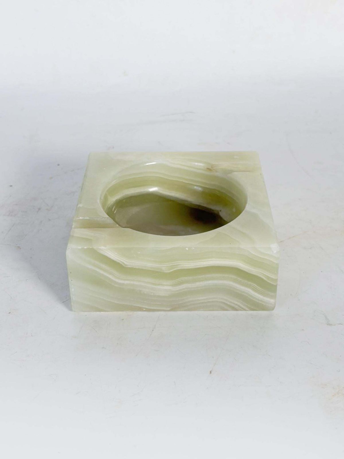 Green Onyx Ashtray, France, 1950 photo furniture