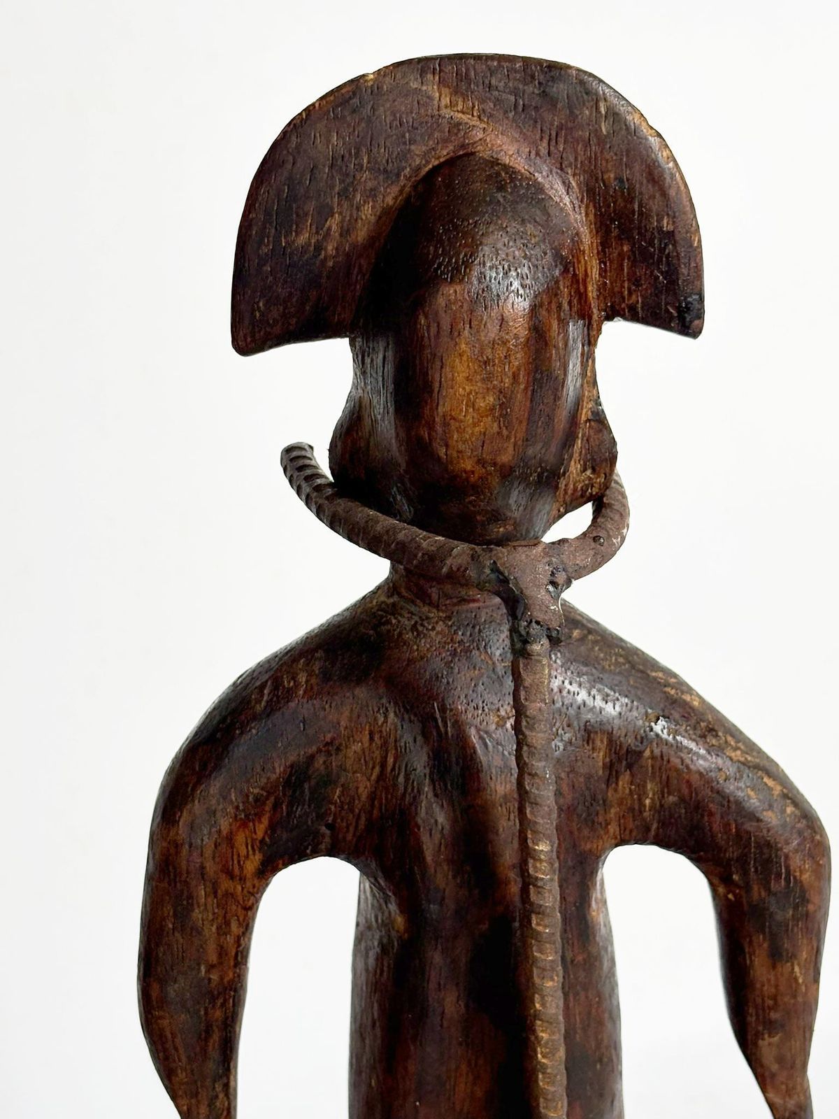 photo for sale African Sculpture Of A Man In Wood, France, 1920