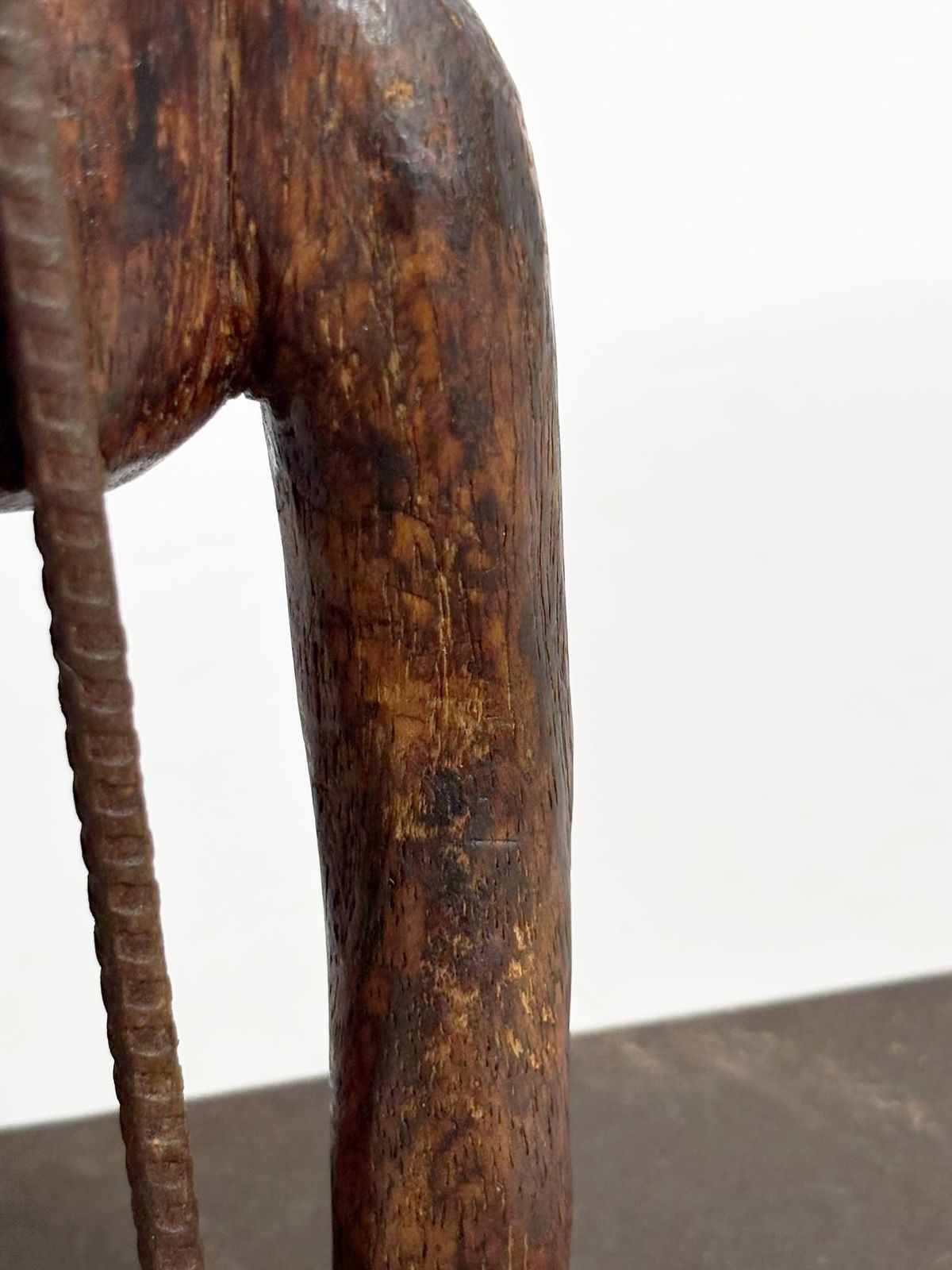 Art African Sculpture Of A Man In Wood, France, 1920 photo