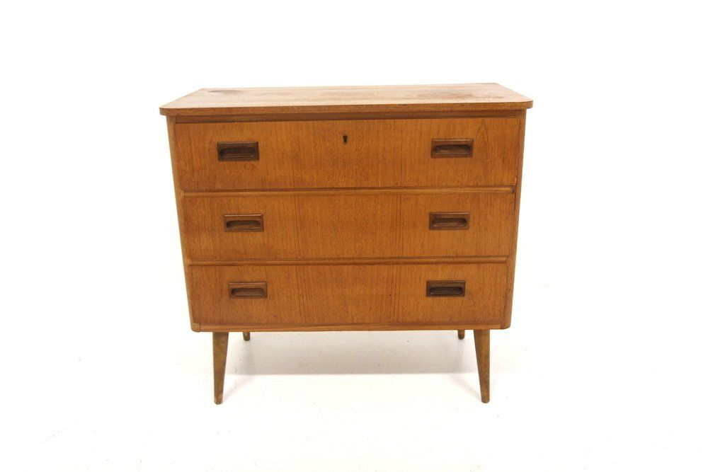 Scandinavian Teak Chest Of Drawers, Sweden, 1960s photo for sale