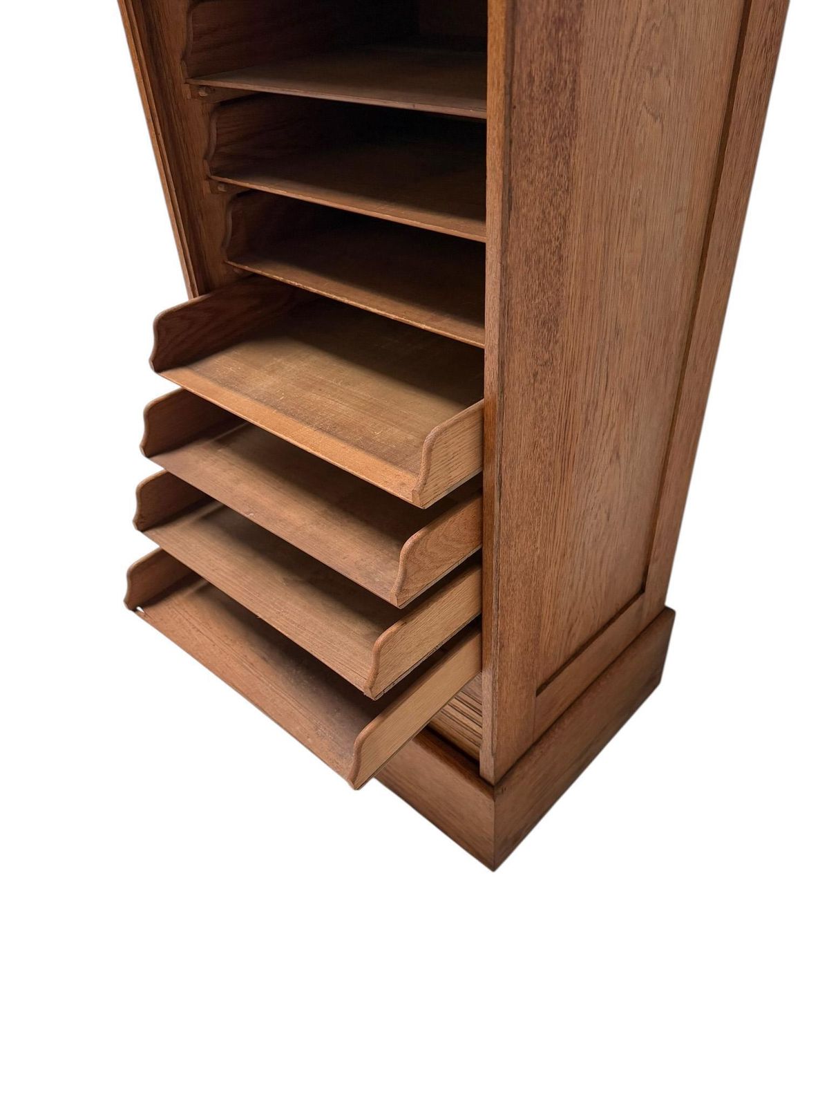 Art Nouveau Filing Cabinet With Tambour Shutter Door, 1900s photo vinterior