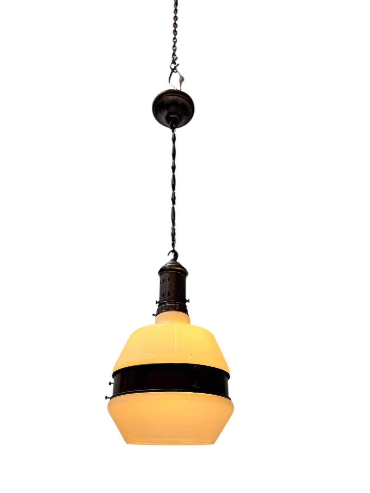 Arts & Crafts Pendant Lamp In The Style Of Peter Behrens, 1900s photo for sale