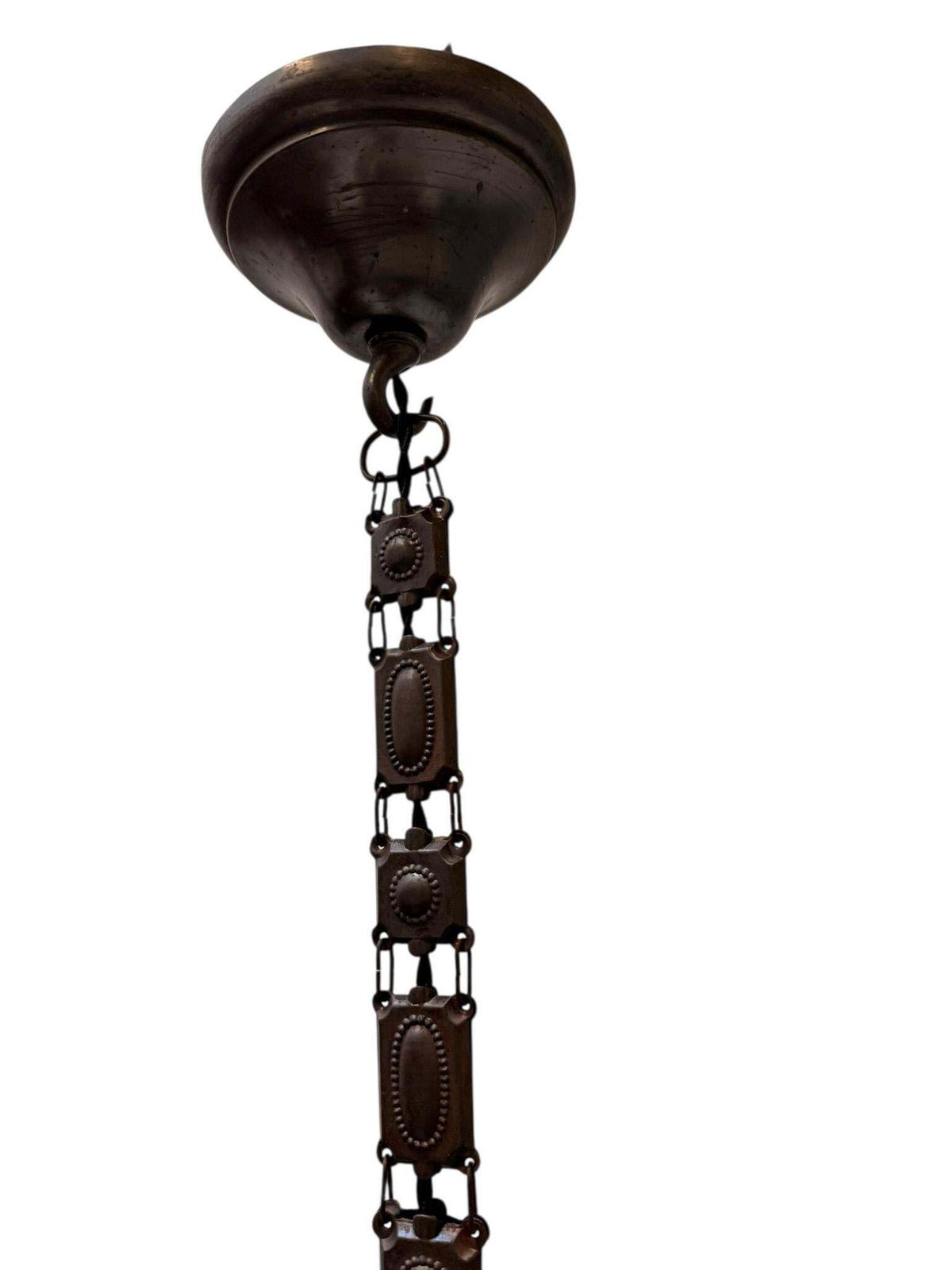 Arts & Crafts Pendant Lamp In The Style Of Peter Behrens, 1900s photo vinterior