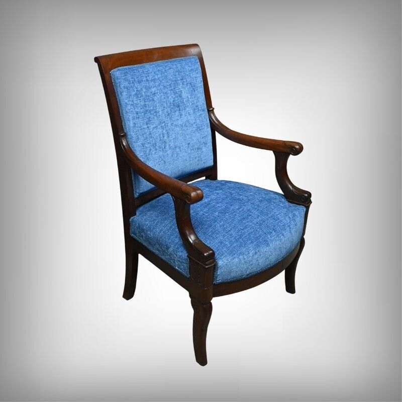 Pair Of Mahogany Armchairs, Restoration Period – Early 19th Century photo furniture