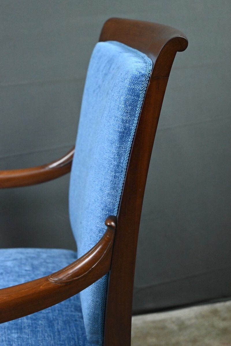 Furniture Pair Of Mahogany Armchairs, Restoration Period – Early 19th Century photo