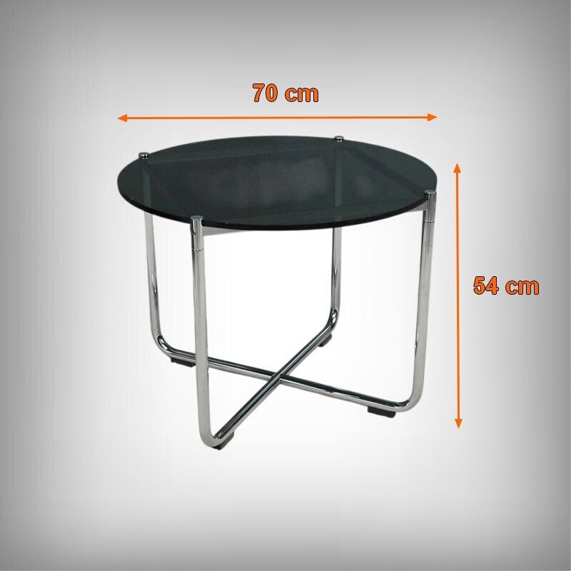 photo vintage Mr Coffee Table By Mies Van Der Rohe For Knoll   1977