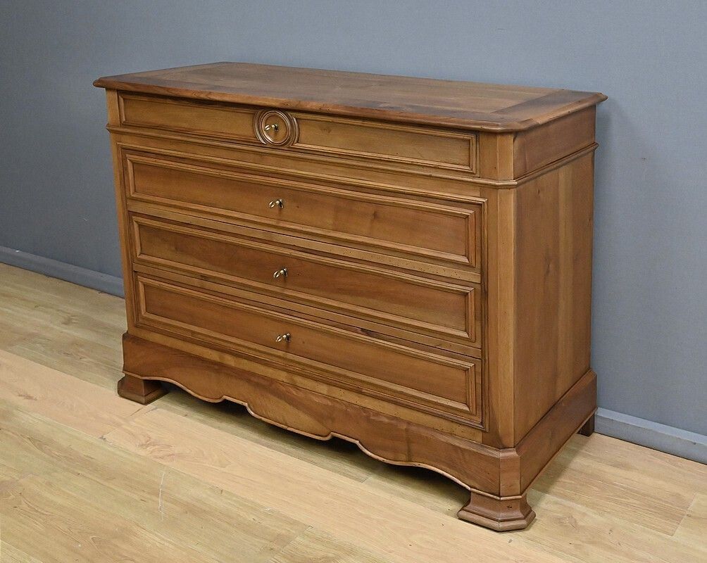 Walnut Chest Of Drawers, Louis Philippe Style – 1900 photo for sale