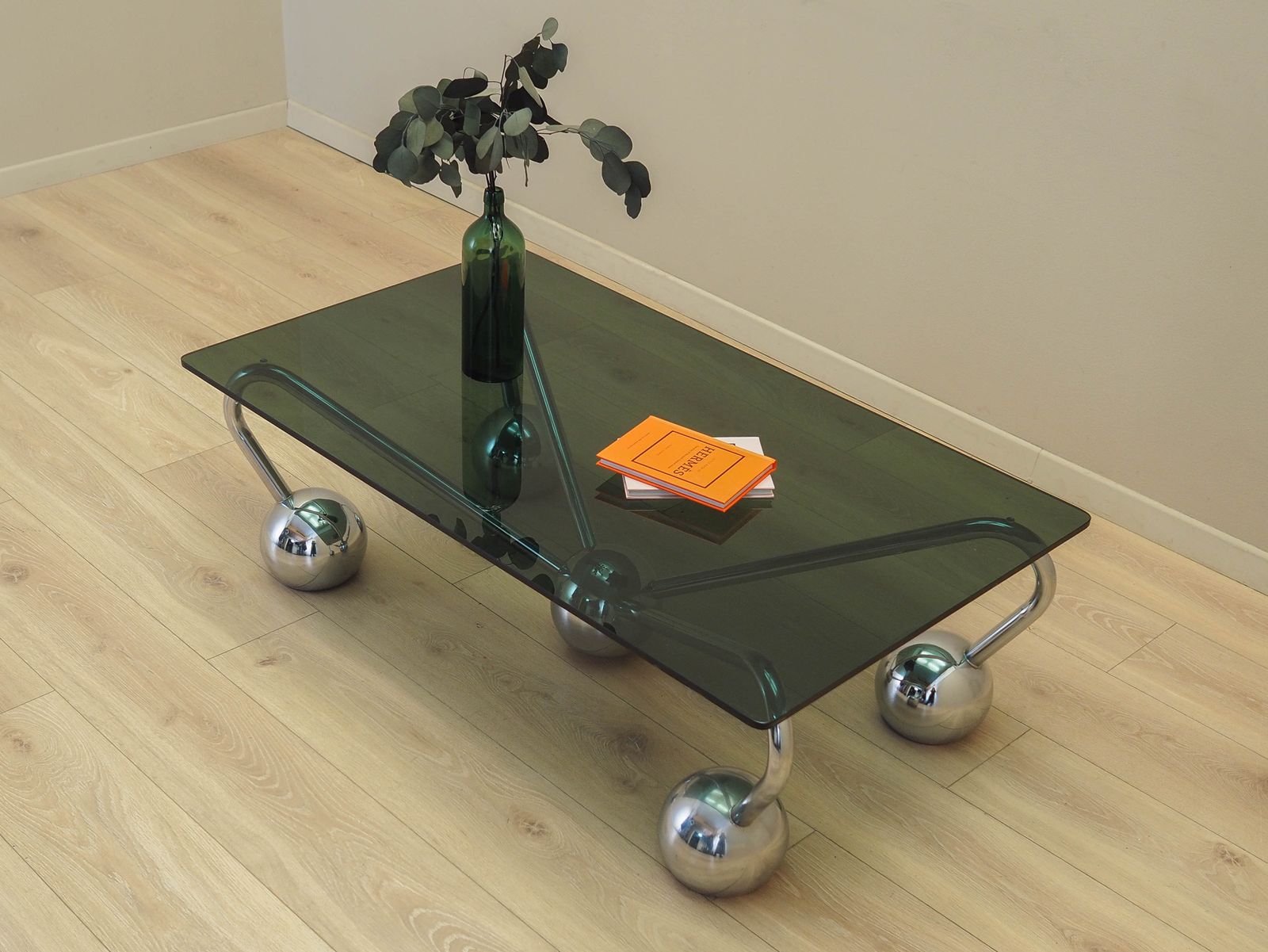 Glazen Salontafel, Italiaans Design, Jaren 1970, Vervaardigd In Italië photo buy