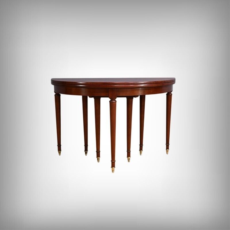 Mahogany Half Moon Extending Table – Second Half Of The 19th Century