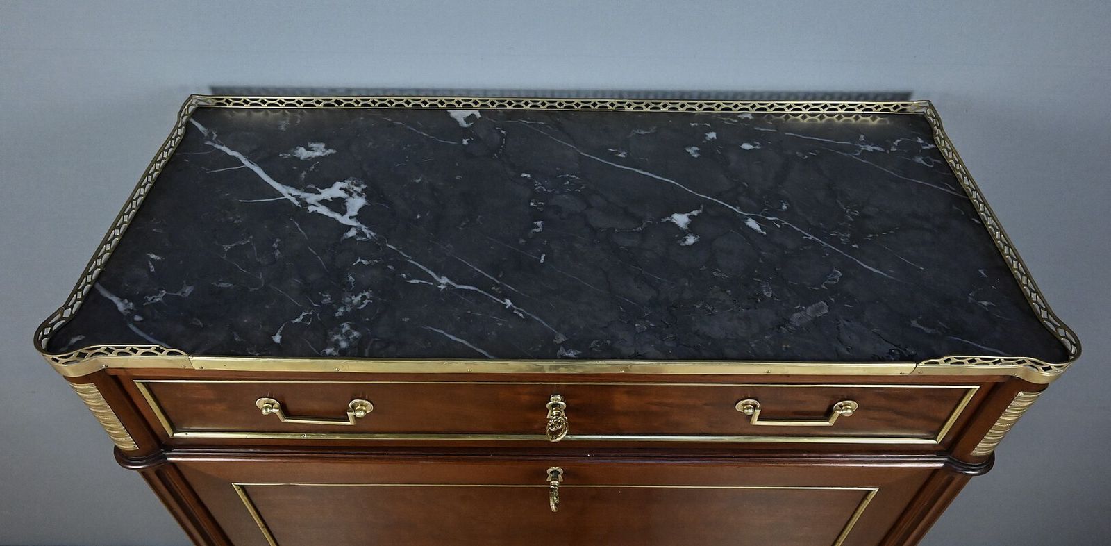 Mahogany Secretary Desk, Louis XVI Period – Late 18th Century photo Furniture