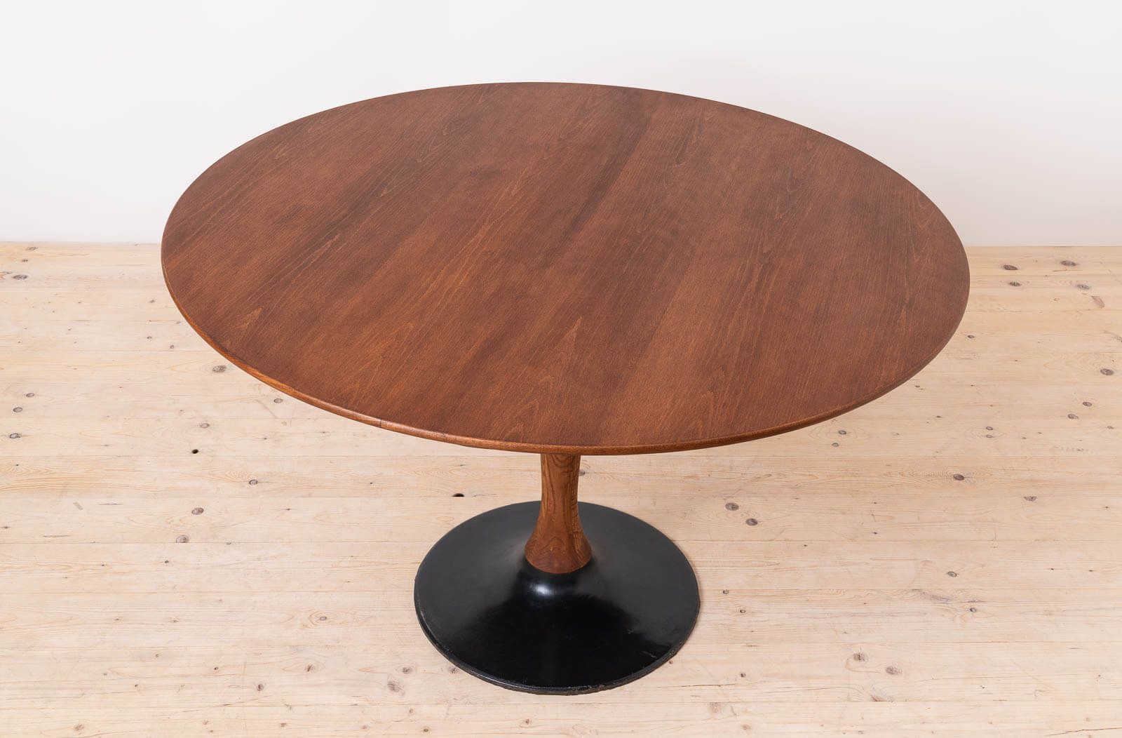 Mid Century Modern Dining Set, Round Table With 4 Fredrik Kayser Chairs No. 125b photo Furniture