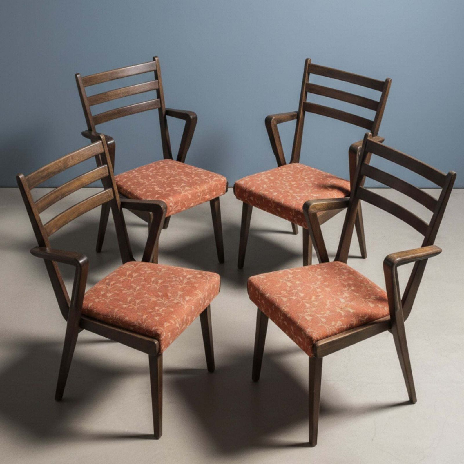 Set Of 4 Mid Century Chairs By Jitona, 1970s photo for sale