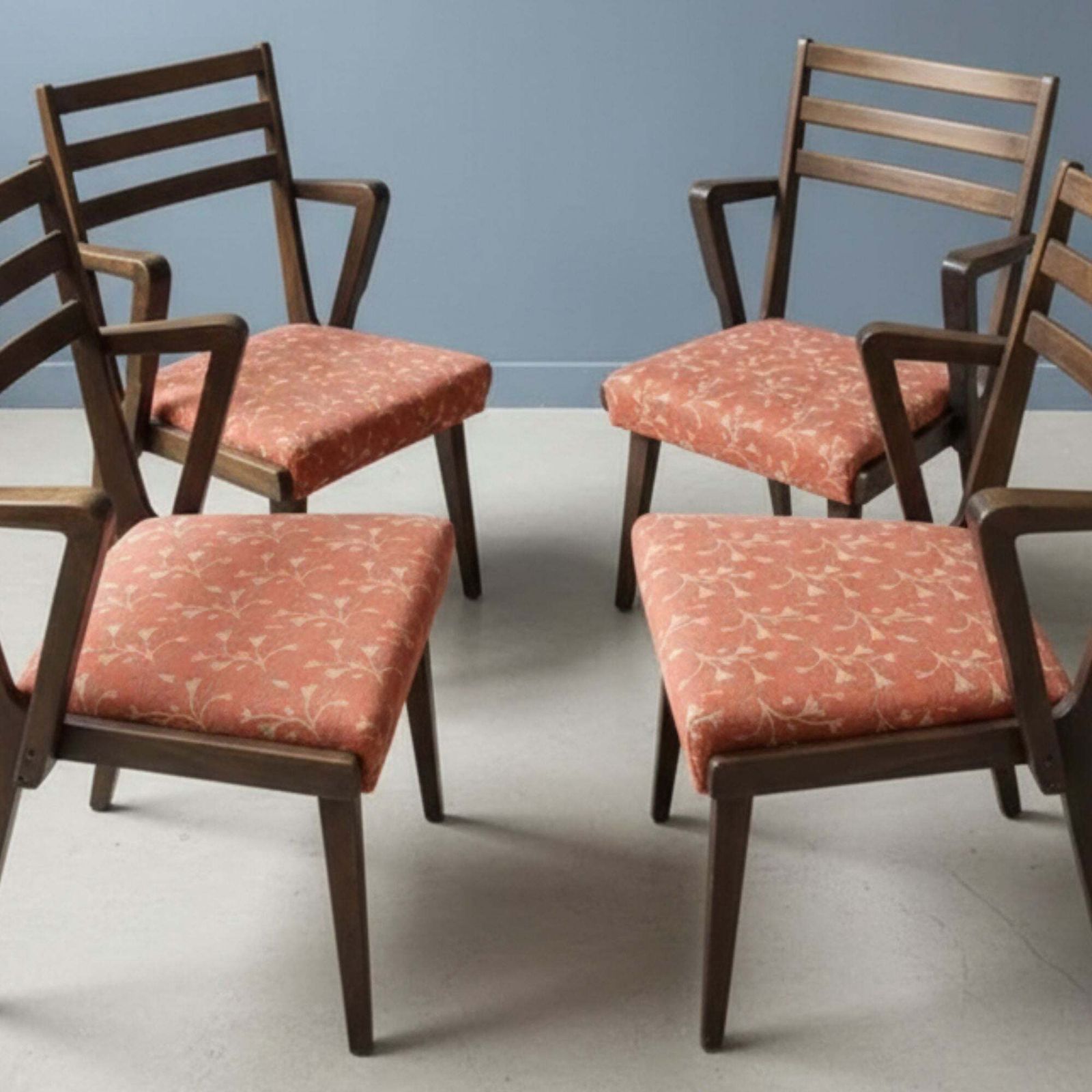 Set Of 4 Mid Century Chairs By Jitona, 1970s photo Furniture
