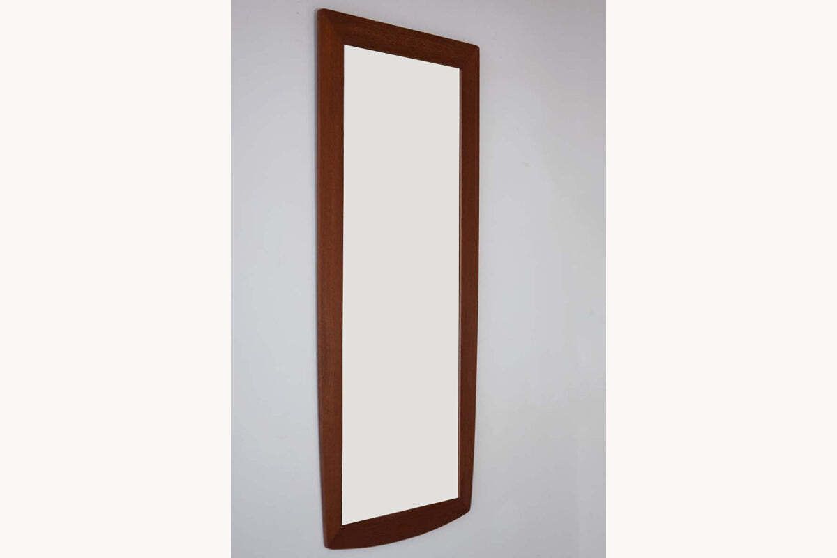 Long Teak Wall Mirror, Danish, Mid Century photo furniture