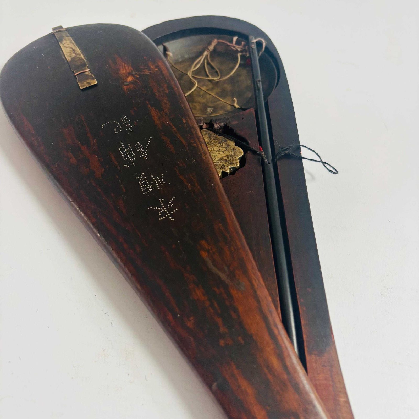 Antique Asian Qing Dynasty Opium Scales Rosewood Brass Metal Measure Prop:Untested photo for sale