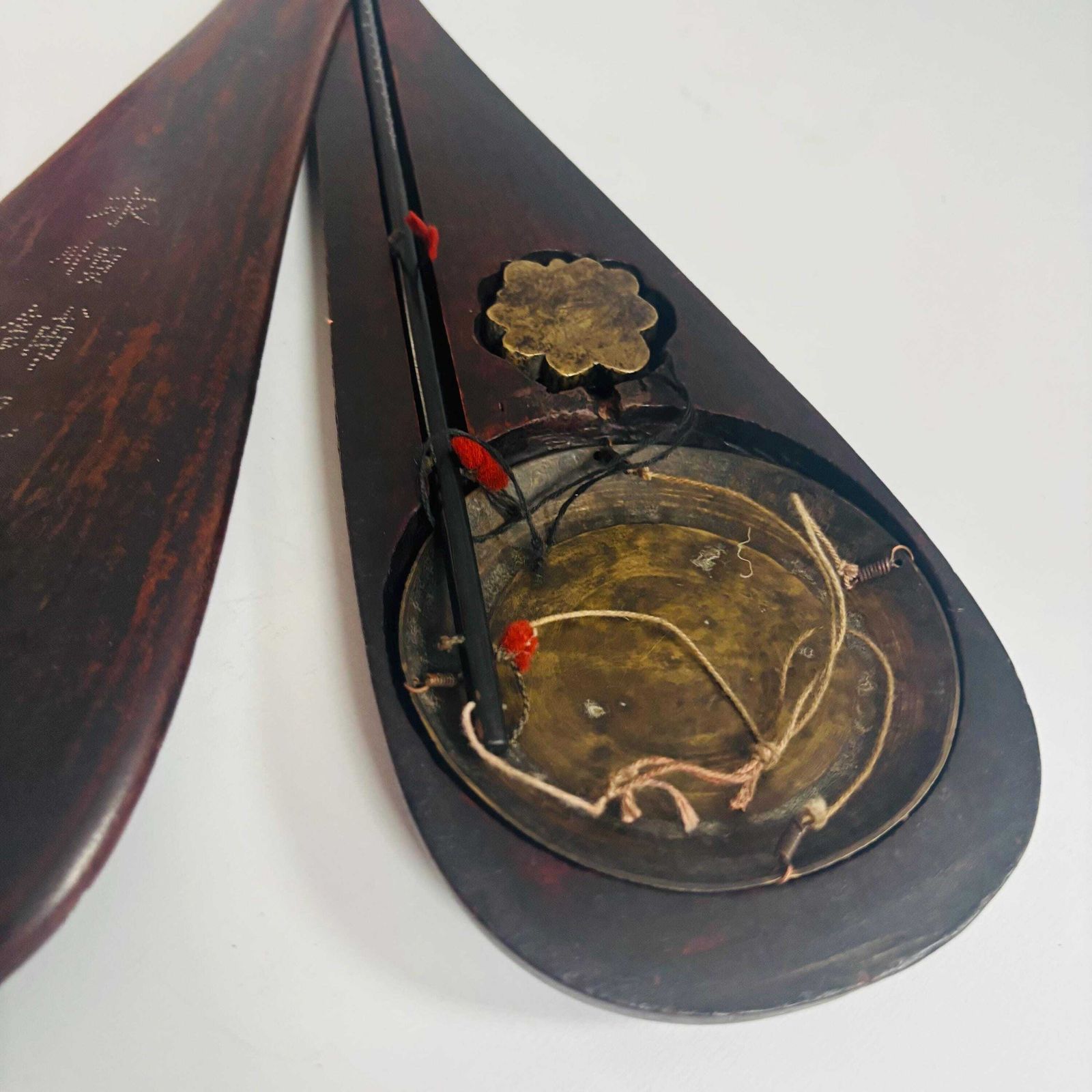 photo buy Antique Asian Qing Dynasty Opium Scales Rosewood Brass Metal Measure Prop:Untested