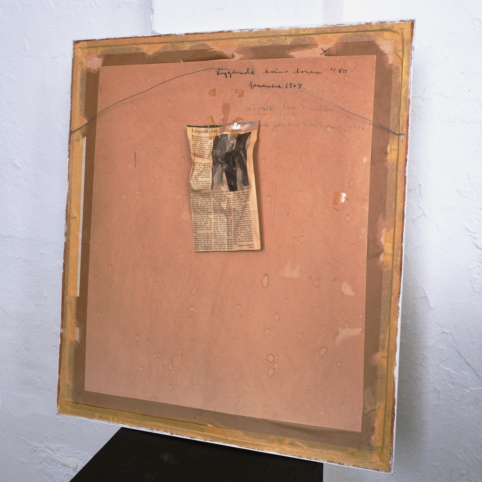 Abstract Composition Painting | Leopold Fare | Sweden | 1960s photo vinterior
