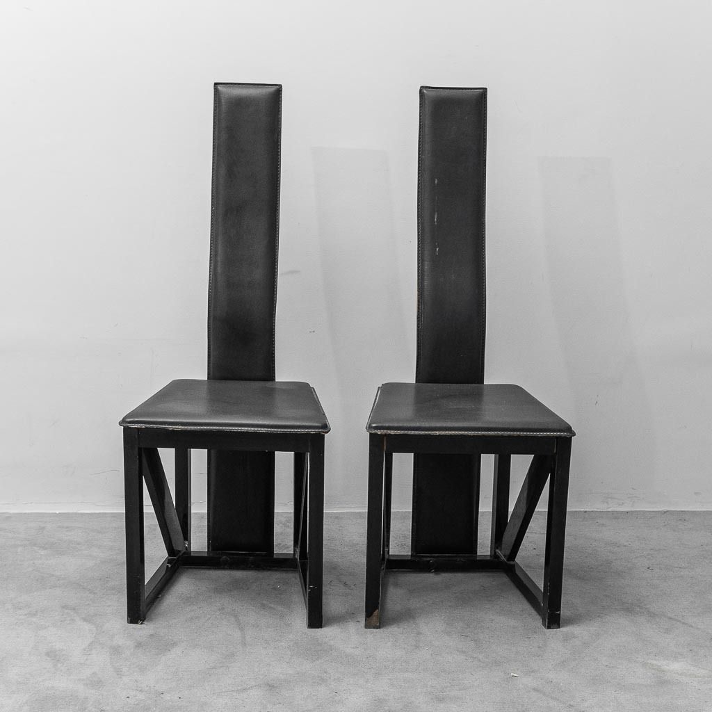 Pair Of Edo Chairs By Kisho Kurokawa For Ppm, 1980s, Vintage, Modern Antiques photo Furniture