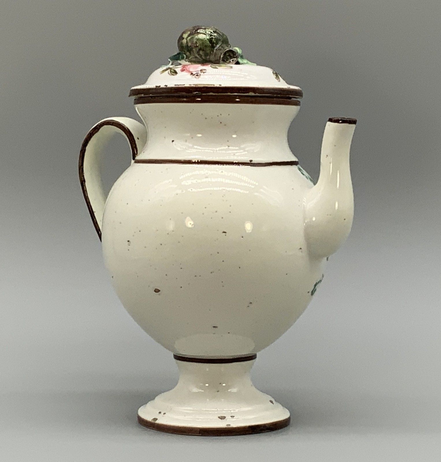 Italian Pharmacy Wet Drug Jug & Cover 18th Century Tin Glaze Polychrome Syr Alth photo buy
