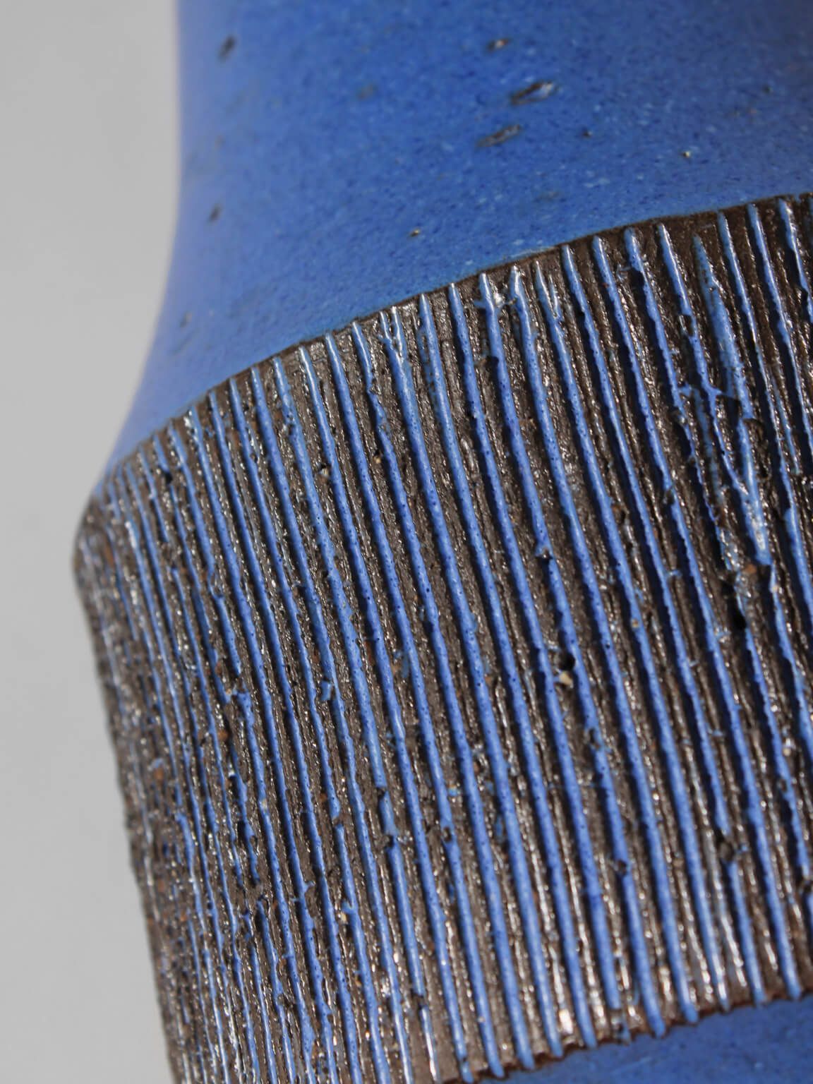 Ninnie Forsgren Blue Ceramics Vase, 1960s, Sweden photo furniture